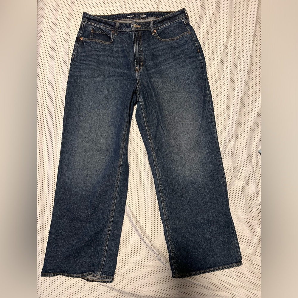 Old Navy Extra High-Rise Curvy Wide Leg Jeans